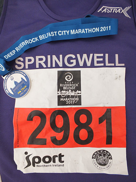 Belfast 2011 - Running Medals and Race Numbers