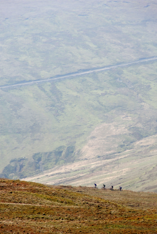 Four go Mountain Biking - Isle of Man Landscapes