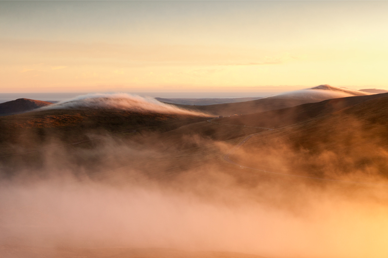 The Verandah through the mist - Isle of Man Landscapes