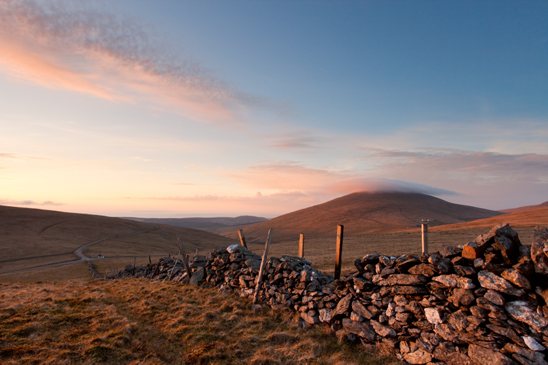 Misty Mountain Top - Isle of Man Landscapes