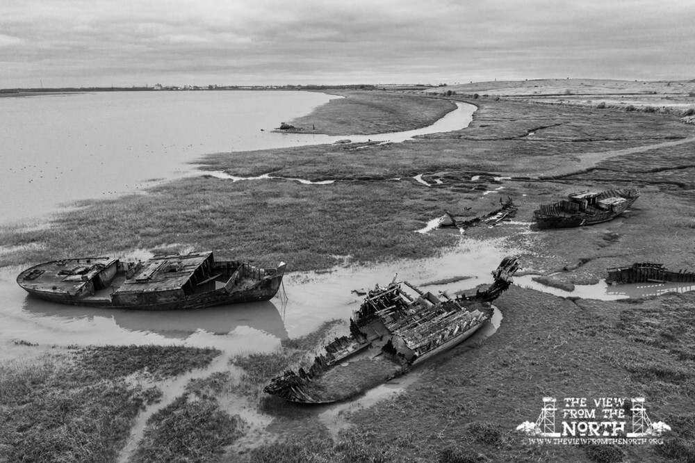 Fleetwood Marsh 1 - Fleetwood Marsh Abandoned Fishing Boats