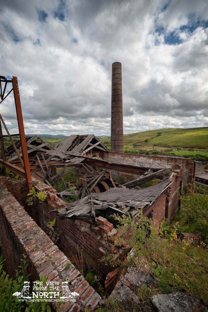 The abandoned Dunaskin Brickworks in Ayrshire, Scotland