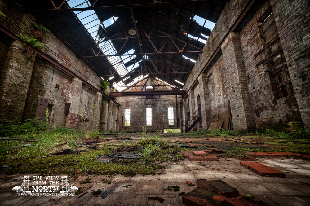 The abandoned Dunaskin Brickworks in Ayrshire, Scotland