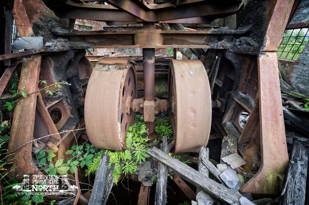 The abandoned Dunaskin Brickworks in Ayrshire, Scotland