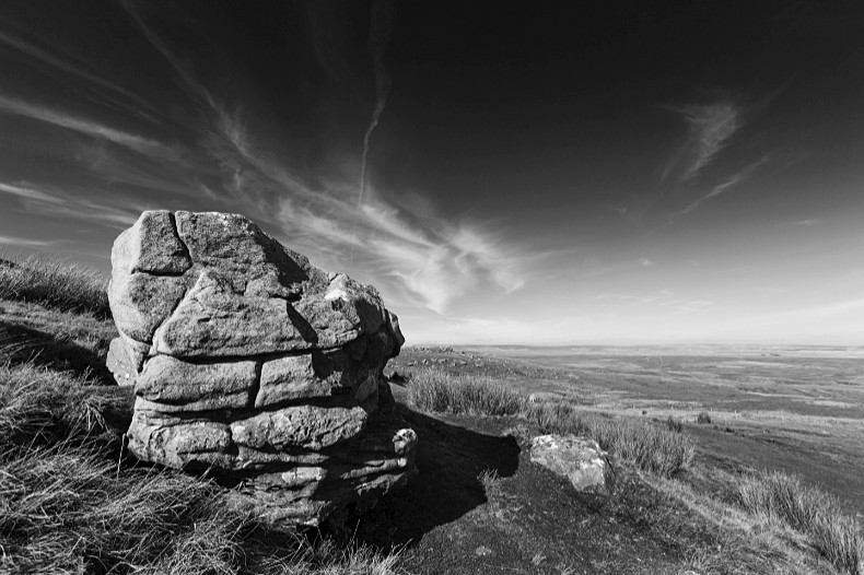 Tan Hill Rocks - Monochrome