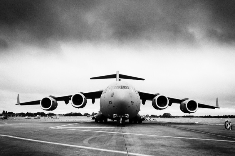 Boeing Globemaster - Aircraft in Black and White