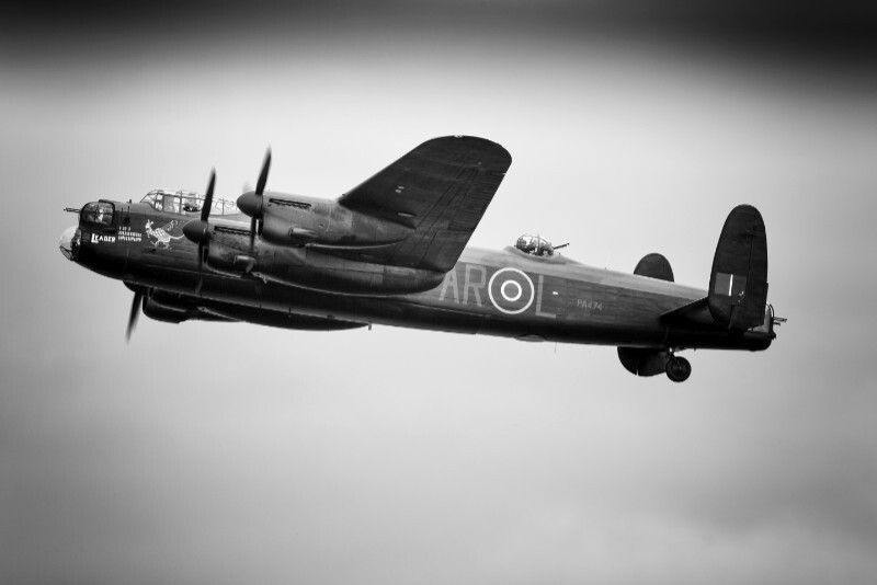 Avro Lancaster - Aircraft in Black and White