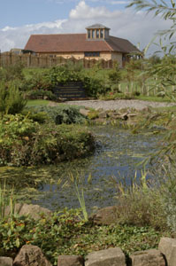 RA Garden and FEPOW building - National Memorial Arboretum, Staffordshire, England