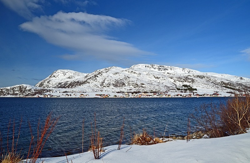 Kaldfjorden and Skulsfjord, Kvaløya, Troms, north Norway - North Norway - March 2012