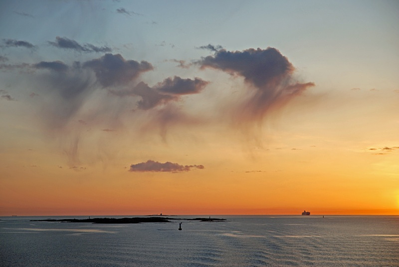 Sunrise over the Baltic Sea (Helsinki to Stockholm) - Finland