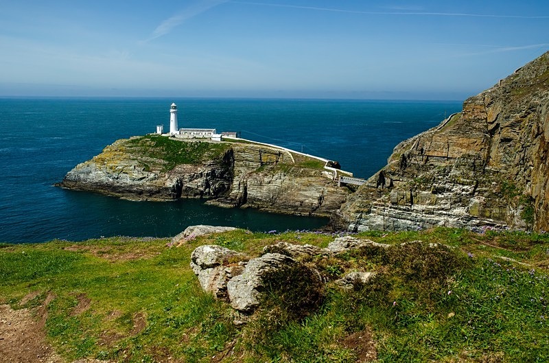 South Stack, Anglesey - Sea and sand