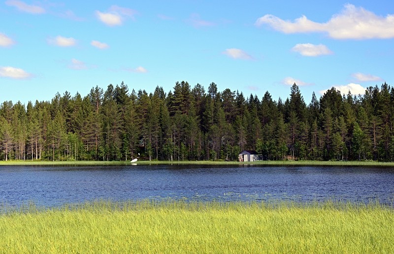Unknown lake near Vallioniemi, Pohjois-Pohjanmaa, Finland - North Finland - part 2