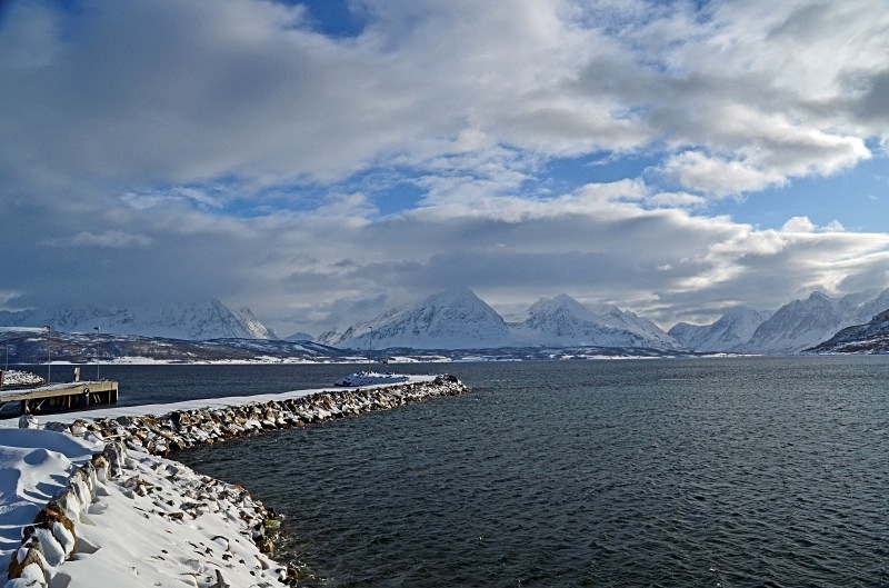 Ullsfjorden and Lyngenalpen, Troms, north Norway - North Norway - March 2012