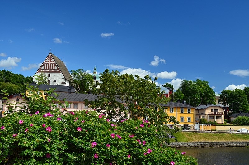 Porvoonjoki river at Porvoo, Uusimaa, Finland - Helsinki and Porvoo, Finland