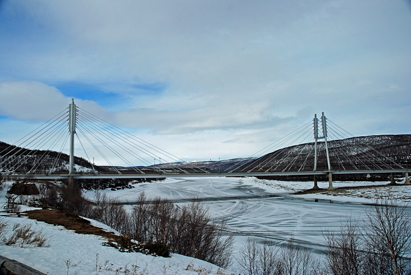Sami Bridge, Utsjoki, Lappi, Finland - Finland