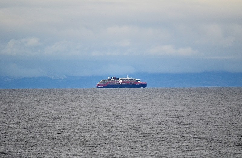 Hurtigruten ship MS Roald Amundsen - North Norway