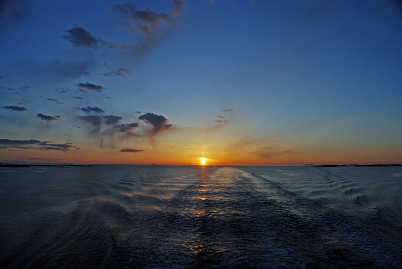 Sunrise over the Baltic Sea (Helsinki to Stockholm) - Finland