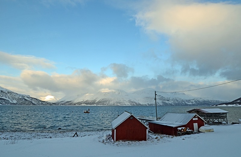 Ullsfjorden at Svensby, Troms, north Norway - North Norway - March 2012