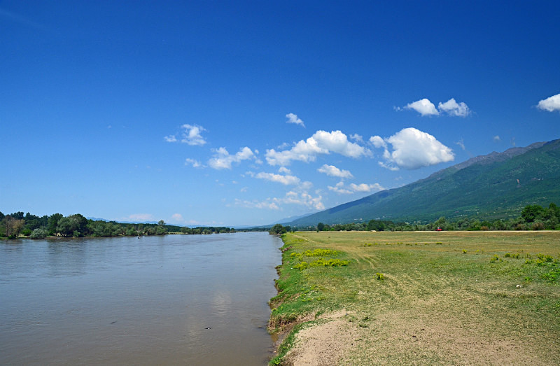 Strimonas (Strymon) River near Vironia, Central Macedonia, Greece - Central Macedonia