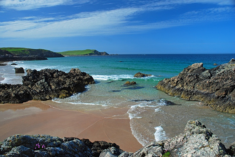 Sango Bay, Sutherland - Sea and sand