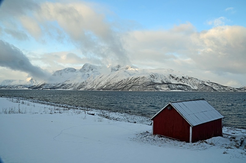 Ullsfjorden at Svensby, Troms, north Norway - North Norway - March 2012
