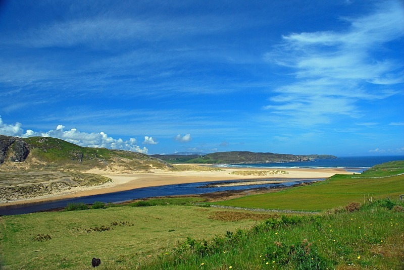 Torrisdale Bay and River Naver, Sutherland - Sea and sand