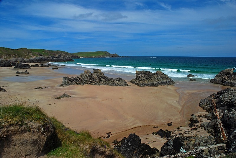 Sango Bay, Sutherland - Sea and sand