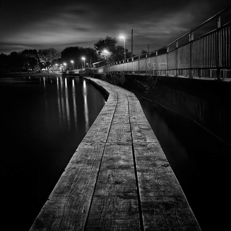 Run Board, Yeadon Tarn (square format) - Night Exposures