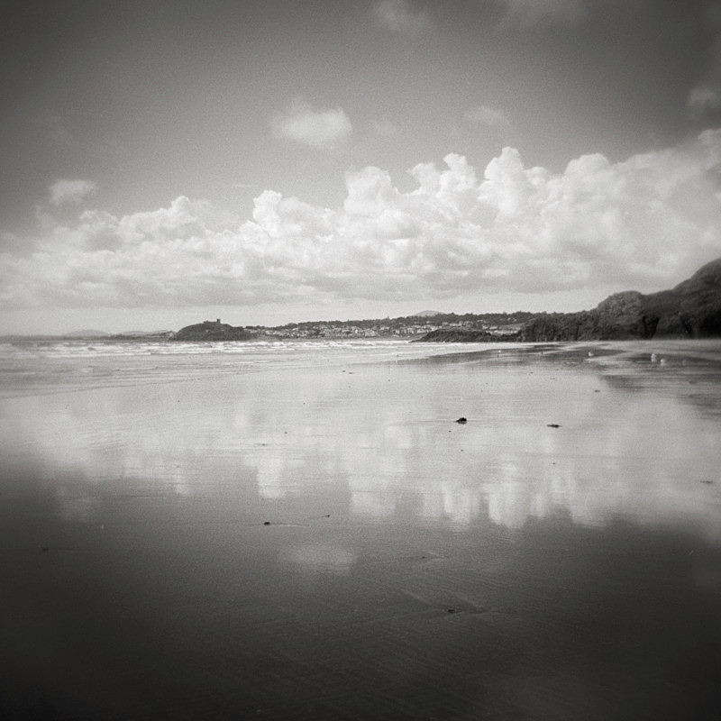 Reflections, Black Rock Sands - Holga 120N