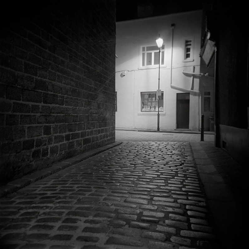 Black and White Photograph of New Market Otley by Martin Henson