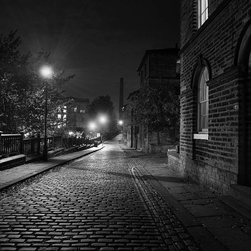 Salts Mill Street 2 (square format) - Night Exposures