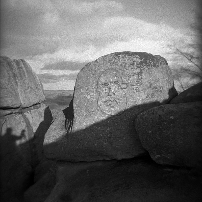Rock Face, Ilkley Moor - Holga 120N