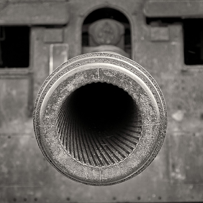 Gun Barrel Black & White Photograph Royal Armouries Museum Leeds - Abstract & Still Life