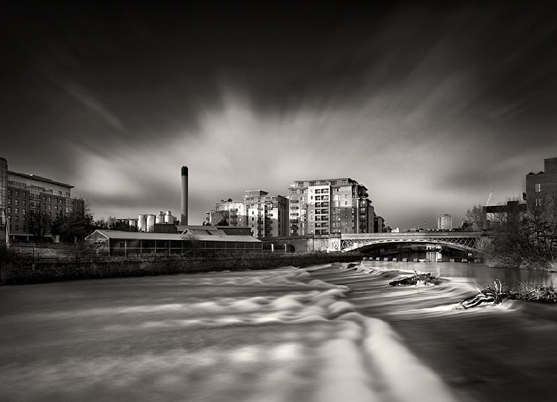 Weir at Night Leeds - Water
