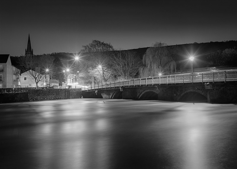 River Wharfe Otley #2 - Otley and Ilkley at Night