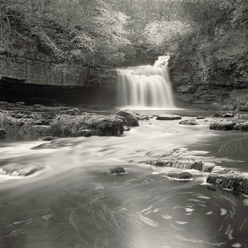 West Burton Falls (square format) - Water