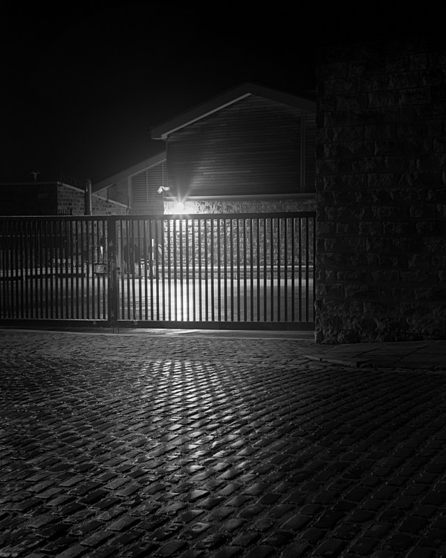 Cobbles on Station Road Otley - Otley and Ilkley at Night