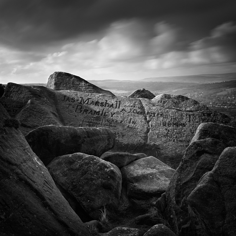 Old Rocks of Ilkley Moor #1 (square format) - Landscapes