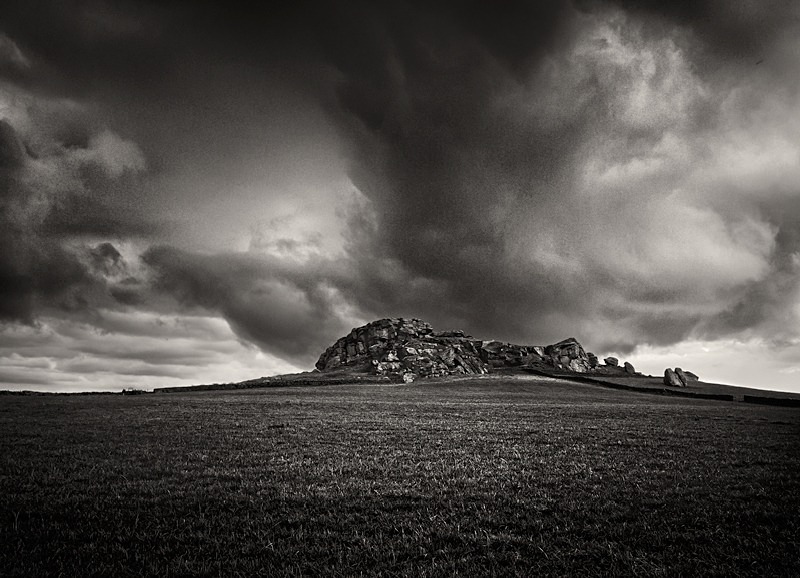 Armscliffe Cragg black and white photograph