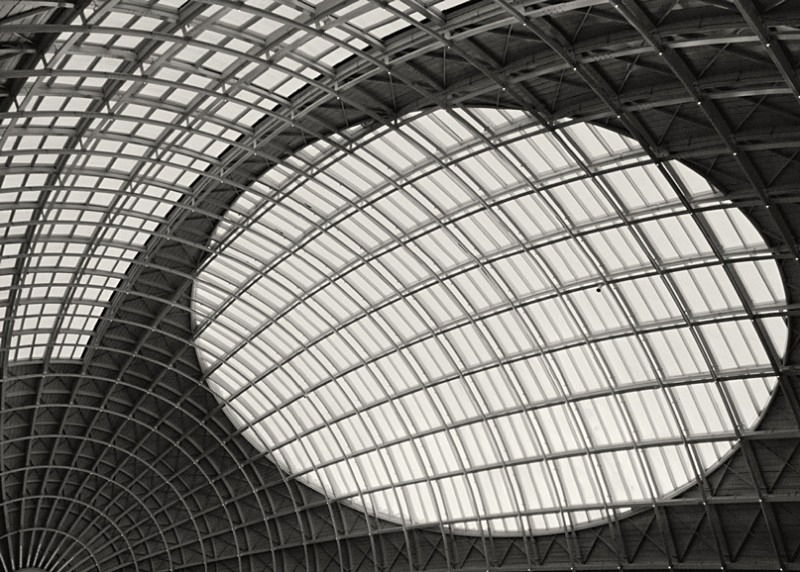 Black and White Photograph Roof Abstract Corn Exchange Leeds - Abstract & Still Life