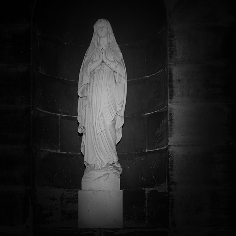 Statue at Night, Otley (square format) - Otley and Ilkley at Night