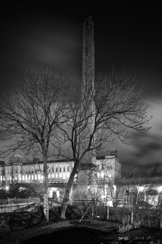 Salts Mill Chimney - Night Exposures