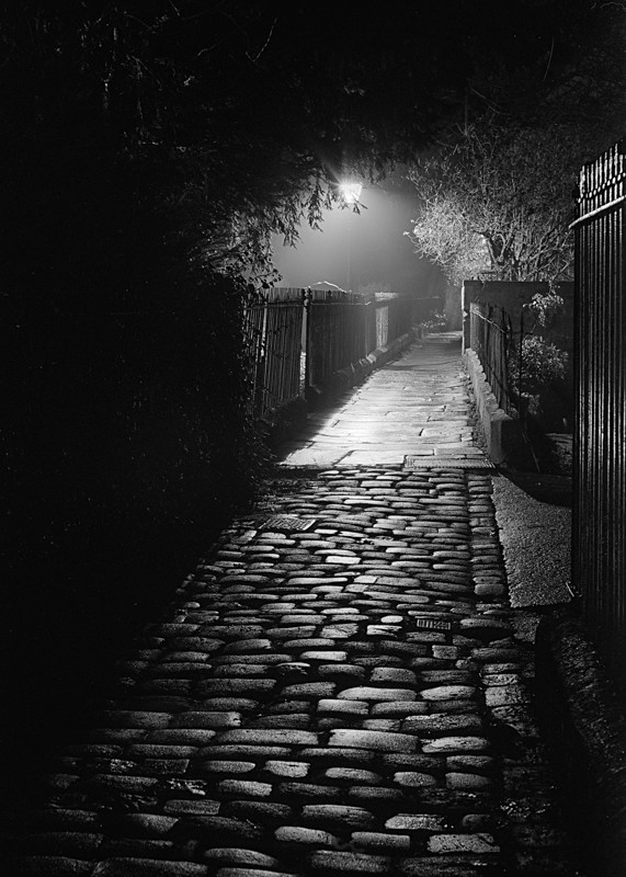 Cobble Path at Side of All Saints Church Otley #2 - Otley and Ilkley at Night
