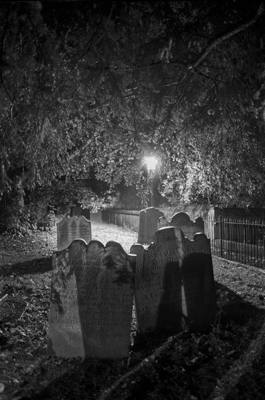 Grave Stones , All Saints Church Otley - Otley and Ilkley at Night