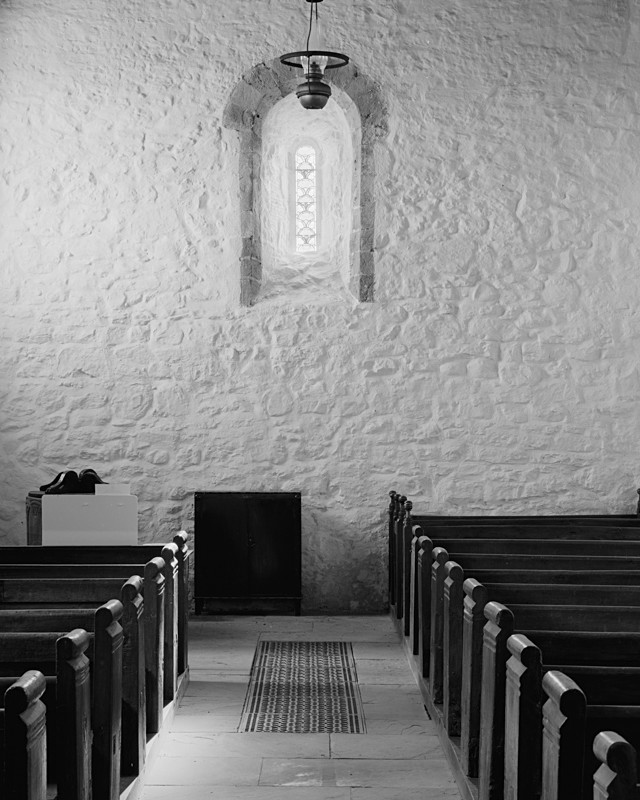 Black & White Photograph of St Marys Church Stainburn Interior - Architecture