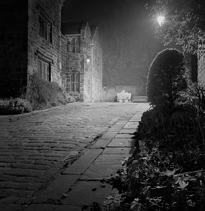 Approach to Manor House, Ilkley (square format) - Otley and Ilkley at Night