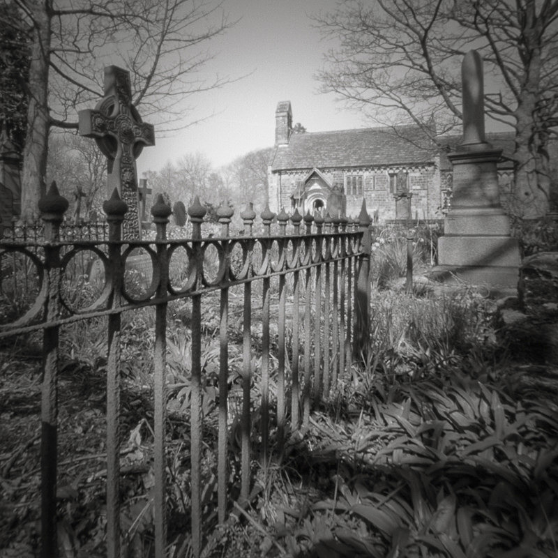 Adel Church and Railings (square format) - Churches & Architecture