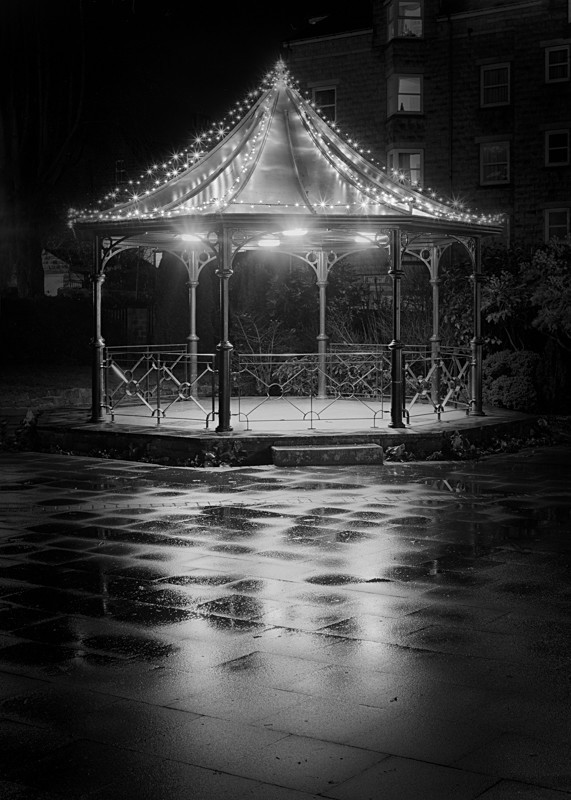 Ilkley Bandstand - Otley and Ilkley at Night