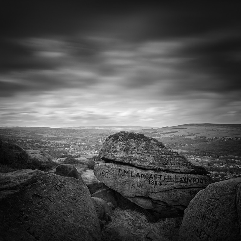 Old Rocks of Ilkley Moor #3 (square format) - Landscapes
