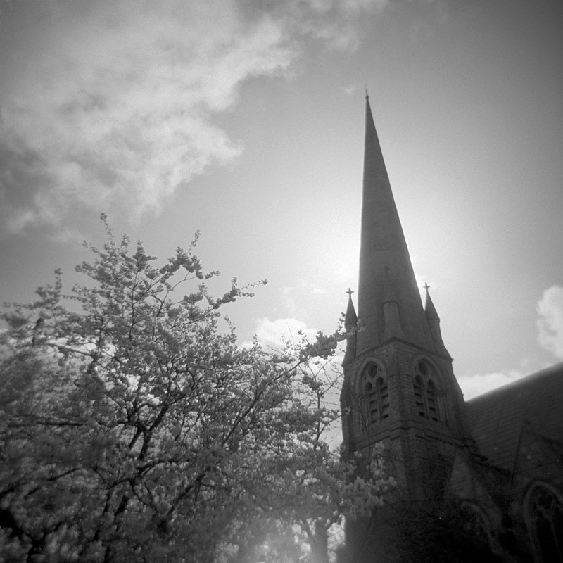 Christchurch Spire, Ilkley - Holga 120N